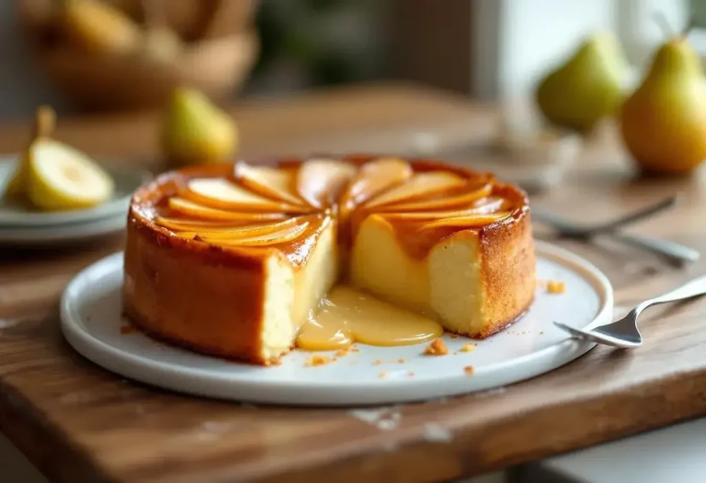 Fondant aux poires, cœur coulant et croûte dorée : le dessert élégant, tout en douceur à partager