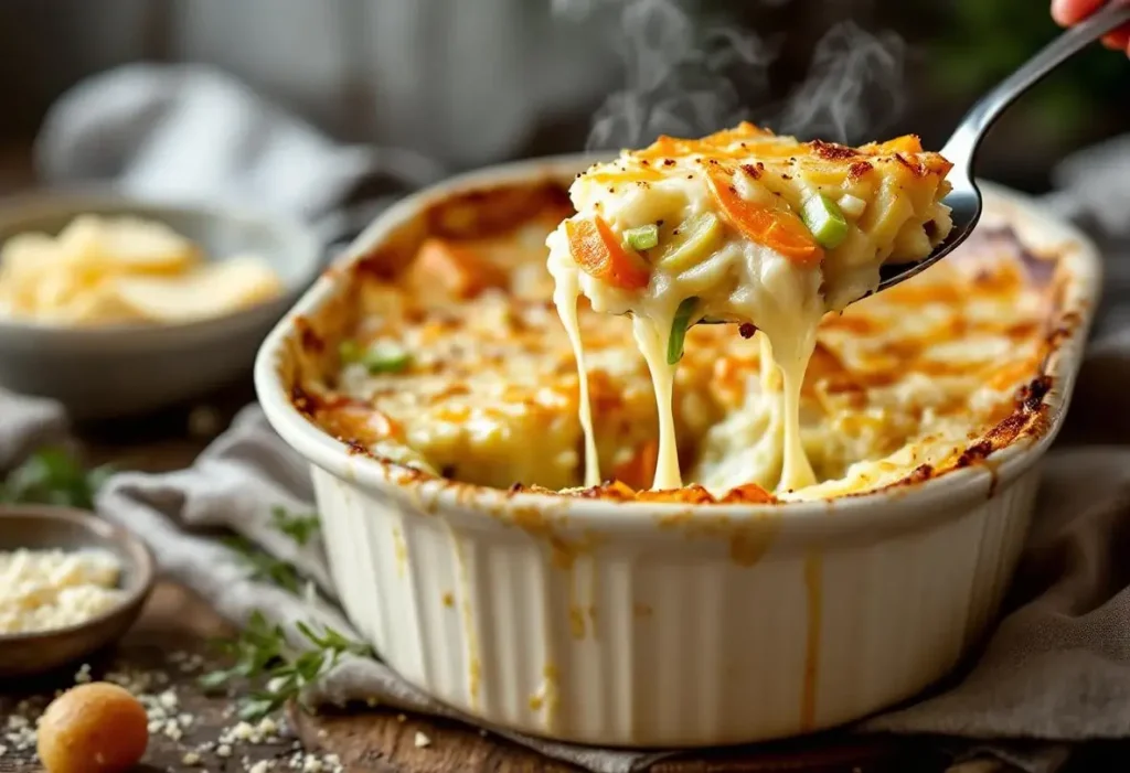 Gratin de pommes de terre, poireaux et carottes : fondant, délicieusement doré et ultra facile à préparer