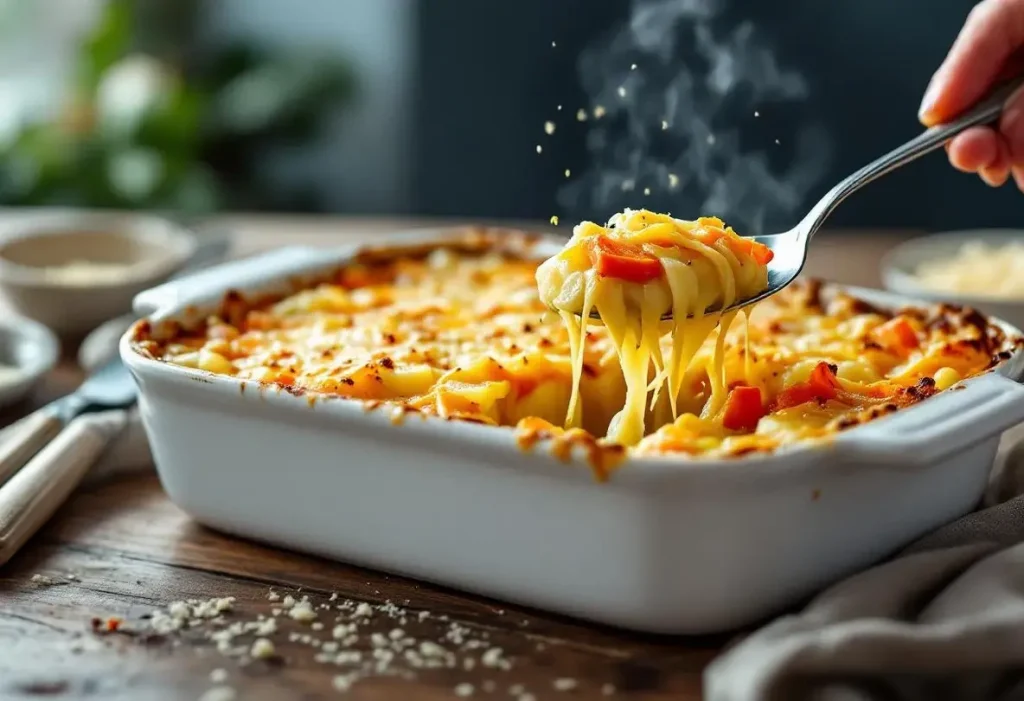 Gratin de pommes de terre, poireaux et carottes : fondant, délicieusement doré et ultra facile à préparer