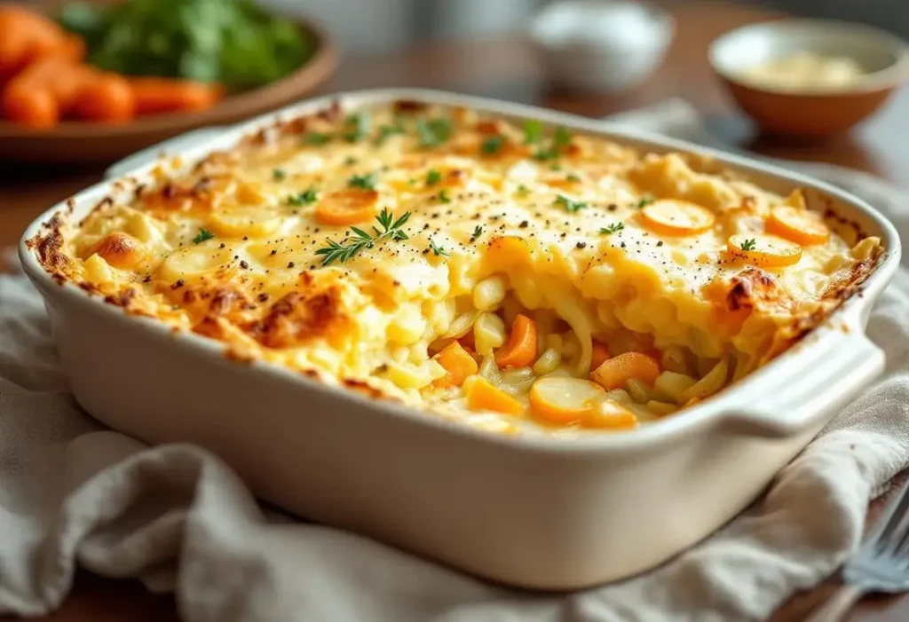 Gratin de pommes de terre, poireaux et carottes : fondant, doré à point et ultra facile à préparer