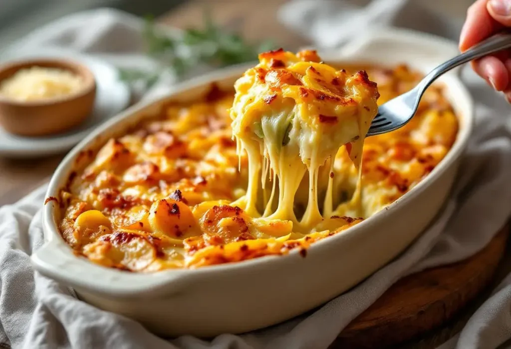 Gratin de pommes de terre, poireaux et carottes : fondant, parfaitement doré et ultra facile à préparer