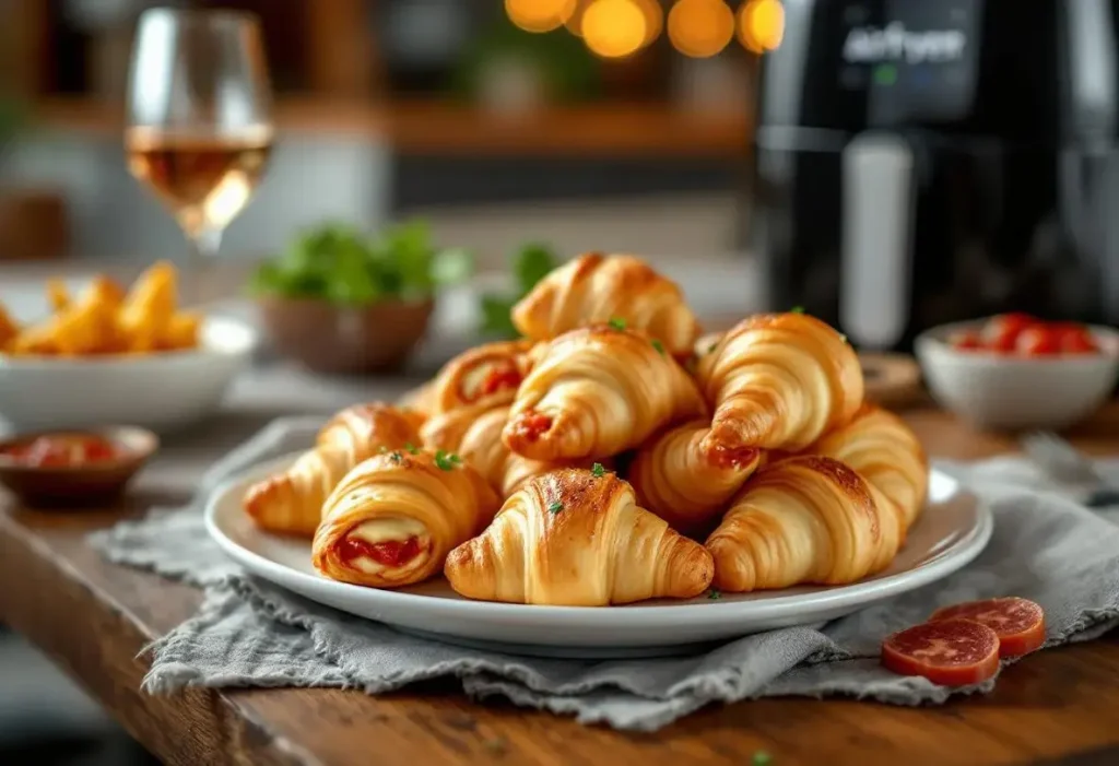 L’apéro Airfryer le plus facile : mini croissants façon pizza ultra crousti-fondants