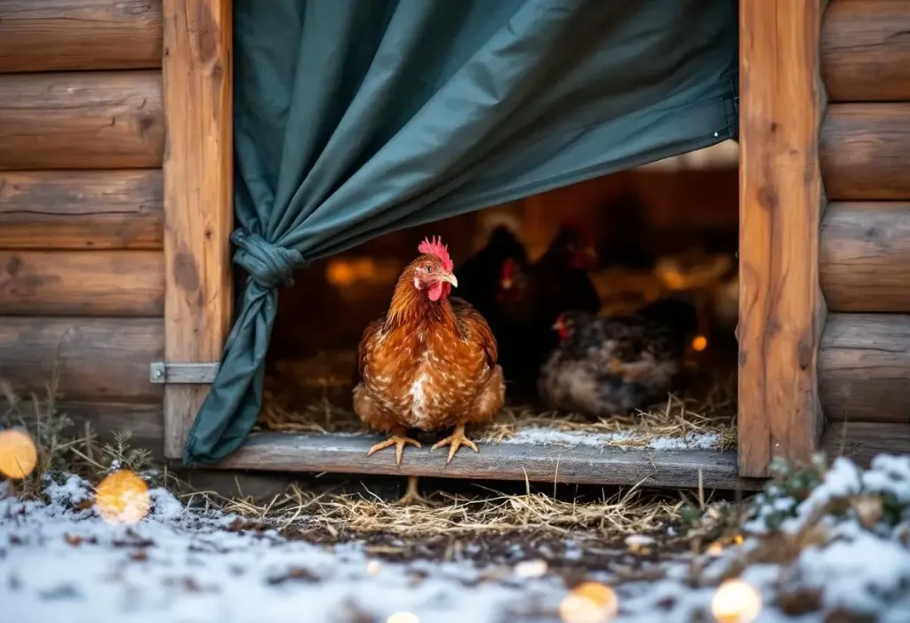 Pourquoi de plus en plus d’éleveurs posent un rideau dans leur poulailler en hiver (et ce que ça change vraiment pour la qualité de leurs œufs)