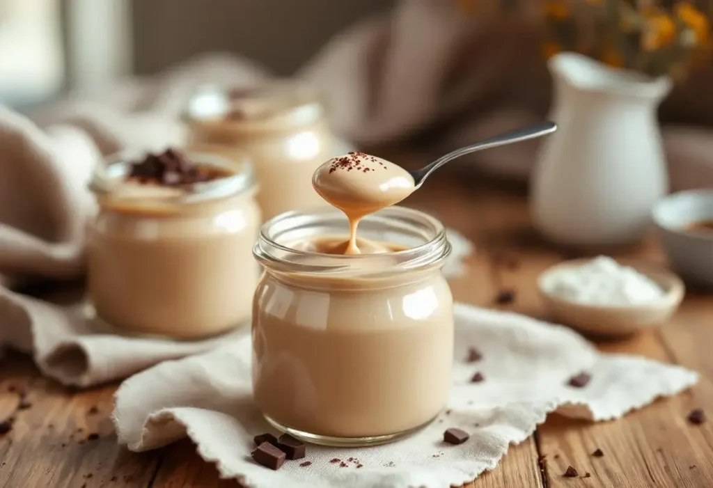 J’ai remplacé les flans et mousses du commerce par cette crème dessert au café maison : onctueuse, sans œufs et vraiment facile à faire !