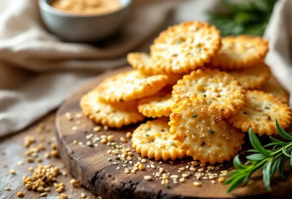 « Je les prépare en 10 minutes pour l'apéro » : mes crackers maison croustillants au fromage et graines dorées, bien plus savoureux que les industriels