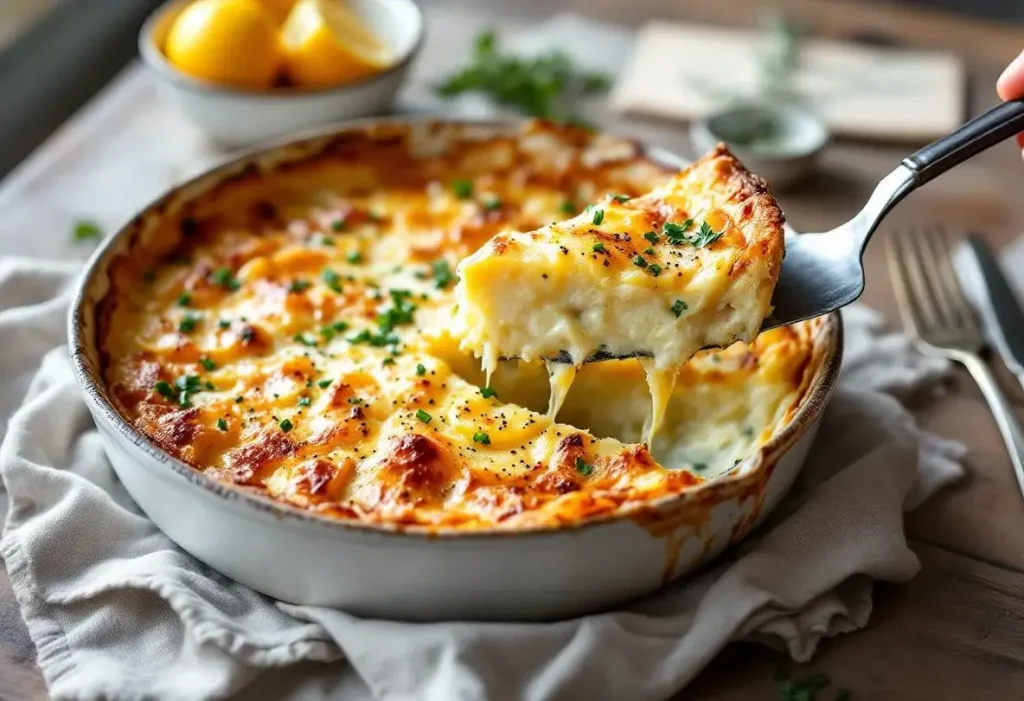Marre des quiches ? Essayez cette recette de clafoutis pommes de terre-thon : un plat fondant et prêt en 5 minutes