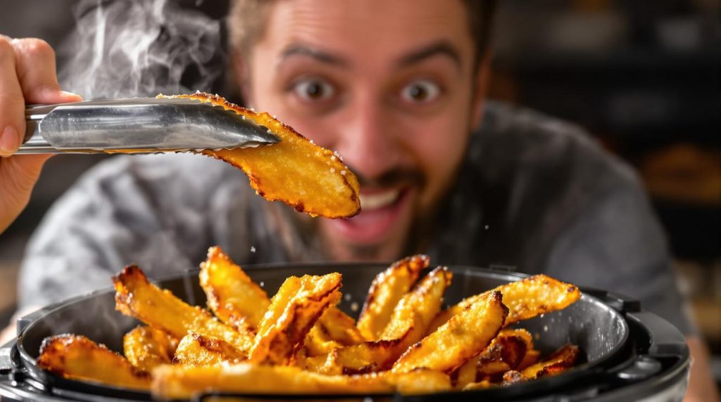 Depuis que je fais ça, mes frites Airfryer sont croustillantes : je vous dévoile l'astuce de l'eau chaude