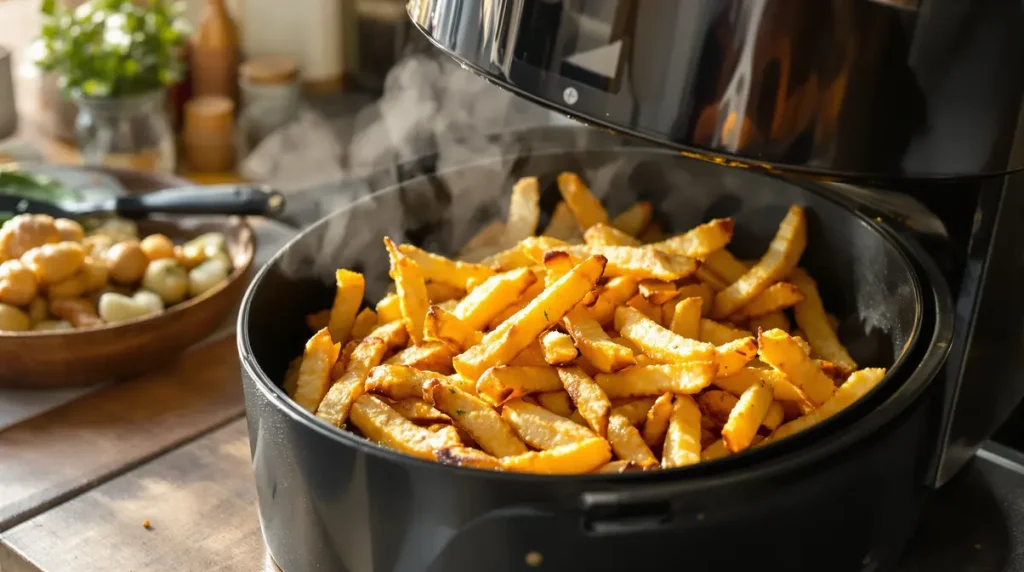 Frites Airfryer ultra croustillantes : l’astuce de l’eau chaude qui change tout à chaque cuisson (si seulement je l’avais su plus tôt)