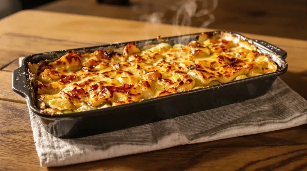 Gratin léger poireaux-jambon : prêt en 25 minutes, délicieux et peu calorique