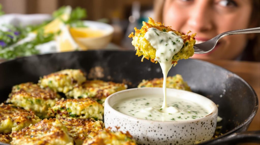 Je les prépare à chaque apéro : ces beignets de courgettes à la grecque, croustillants et parfumés