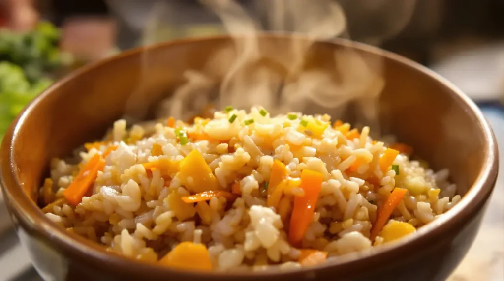 Je prépare ce riz sauté aux carottes et poireau à la sauce soja dès que je veux un dîner healthy, rapide et léger