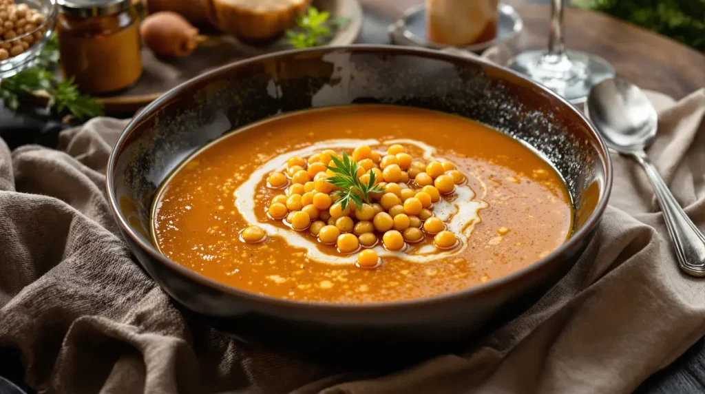 Velouté pois chiches-carottes au cumin : un dîner complet et healthy pour les soirs de flemme